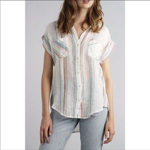 🦋Thread & Supply • Linen/Cotton blend Button Down